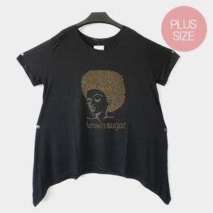 Brown sugar graphic tee shirt